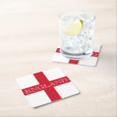 englische Flagge - Küste Rechteckiger Pappuntersetzer (Vor Ort)