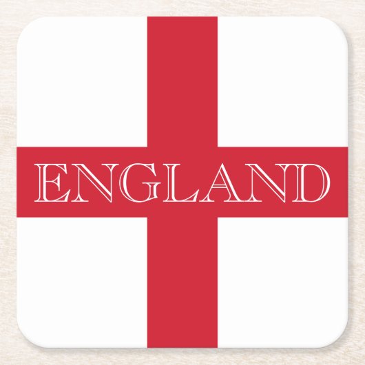 englische Flagge - Küste Rechteckiger Pappuntersetzer (Vorderseite)