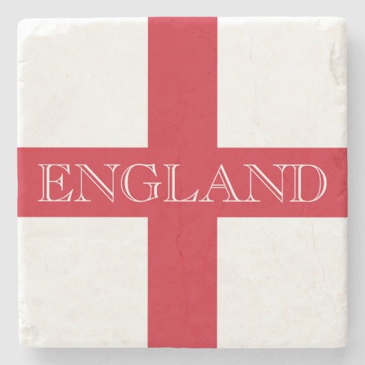 englische Flagge - Küste Steinuntersetzer (Vorderseite)