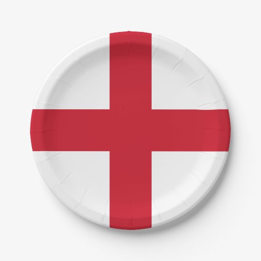 Englische Flagge Pappteller (Vorderseite)