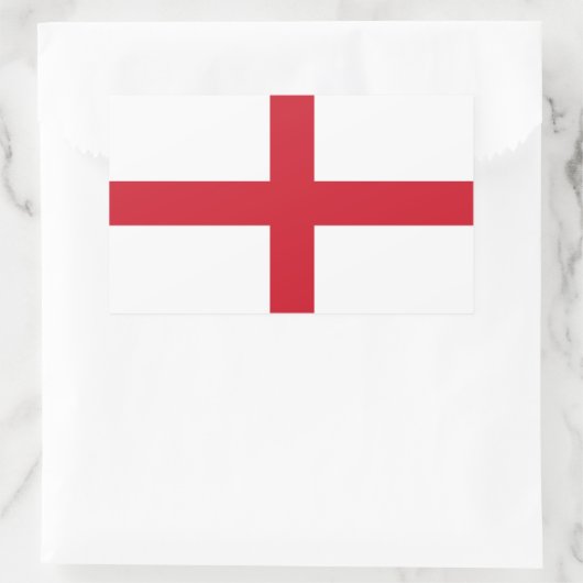 Englische Flagge Rechteckiger Aufkleber (Tasche)