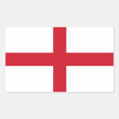 Englische Flagge Rechteckiger Aufkleber (Vorderseite)