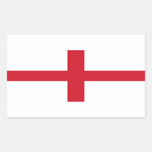 Englische Flagge Rechteckiger Aufkleber