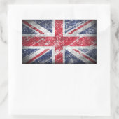Englische Flagge Rechteckiger Aufkleber (Tasche)