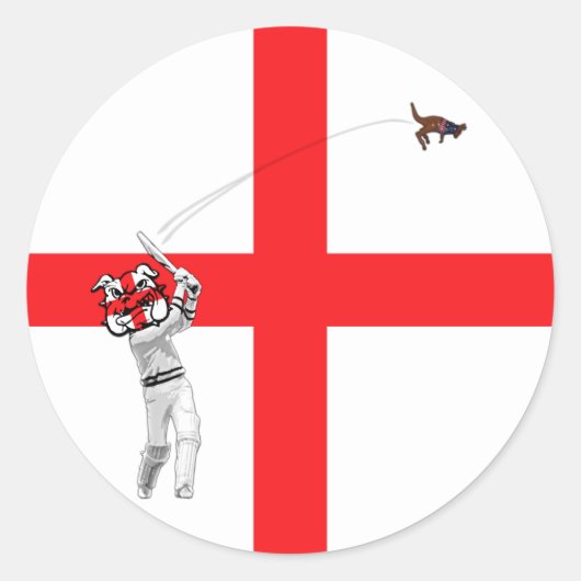 Englische Flagge Runder Aufkleber (Vorderseite)