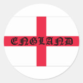 Englische Flagge Runder Aufkleber (Vorderseite)
