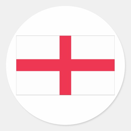Englische Flagge Runder Aufkleber (Vorderseite)