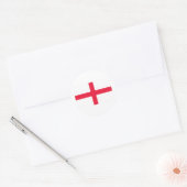 Englische Flagge Runder Aufkleber (Umschlag)