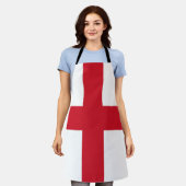 Englische Flagge Schürze (Getragen)
