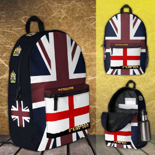 Englische Flagge, Vintage Britische Union Jack / U Bedruckter Rucksack