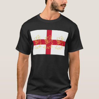Englische Flaggen-St Georgequerlöwen Englands T-Shirt