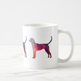 Englische Foxhound Geometric Pattern Silhouette Kaffeetasse