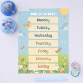 Englische Frühlingstage im Klassenzimmer Flyer (Einzeln)