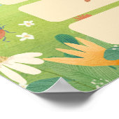 Englische Frühlingstage im Klassenzimmer Poster (Ecke)