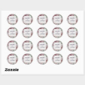 englische Garden Floral Wedding Stickers (Blatt)