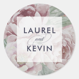 englische Garden Floral Wedding Stickers