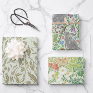 Englische Garten-Mischung Geschenkpapierbögen Geschenkpapier Set