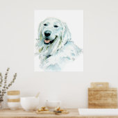 Englische Golden Retriever Print Poster (Küche)