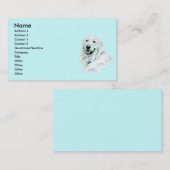 Englische golden retriever-Visitenkarten Visitenkarte (Vorne/Hinten)