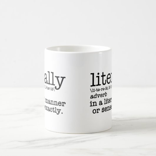 Englische Grammatik wörtlich Kaffeetasse (Mittel)