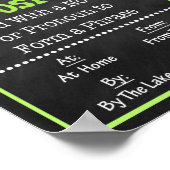 Englische Grammatik - Wortschatz Poster (Ecke)