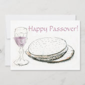Englische Grußkarte Pesach Pessach Feiertagskarte (Vorderseite)