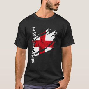 Englische Heldische Flagge Vintage Englische Flagg T-Shirt