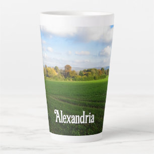 Englische Herbstländer - Große Personalisierte Milchtasse