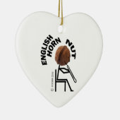 Englische HornNut Keramik Ornament (Rechts)