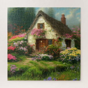 ENGLISCHE HÜTTE ART JIGSAW PUZZLE