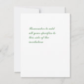 Englische Hütte Garden Einladung (Rückseite)