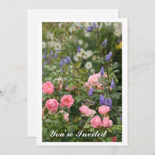 Englische Hütte Garden Einladung (Vorne/Hinten)