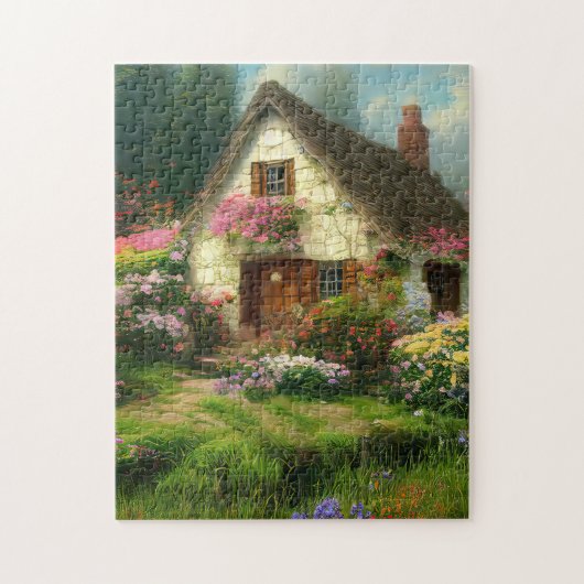 ENGLISCHE HÜTTE GARDEN JIGSAW PUZZLE (Vertikal)