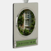 Englische Hütte I Charming Banner-Ornament Silber (Rechts)