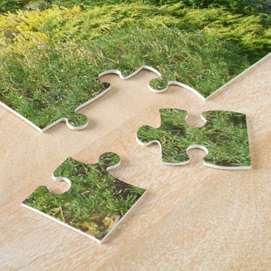 Englische Hütte II mit Blumengartenfotografie Puzzle (Seite)