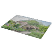 Englische Hütte mit Glasschneidbrett Schneidebrett (Ecke)