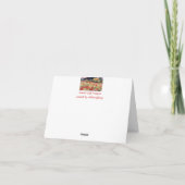 Englische Hütte mit Mohnblumen danken Ihnen zu Dankeskarte (Rückseite)