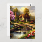 Englische Hütte Postkarte (Vorne/Hinten)