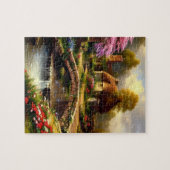 Englische Hütte Puzzle (Horizontal)