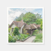 Englische Hütte Serviette (Vorderseite)