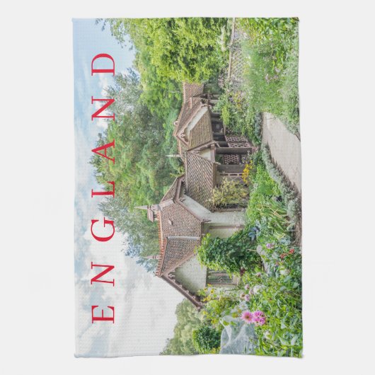 Englische Hütte Teetuch Geschirrtuch (Vertikal)