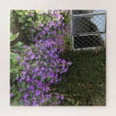 Englische Hütte und Lila ehrlich Puzzle (Horizontal)