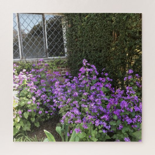 Englische Hütte und Lila ehrlich Puzzle (Vertikal)