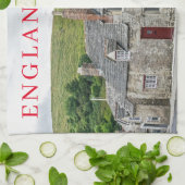 Englische Hütten Teetuch Geschirrtuch (Gefaltet)