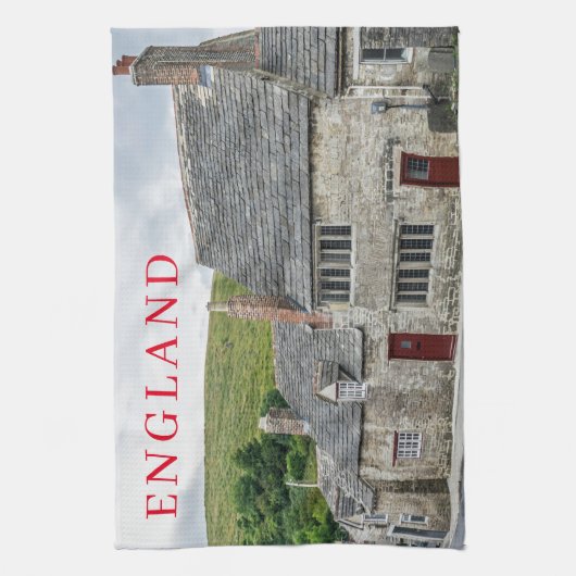 Englische Hütten Teetuch Geschirrtuch (Vertikal)