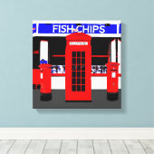 Englische Icons Moderne Kunst umhüllte Leinwand (Insitu (Holzboden))