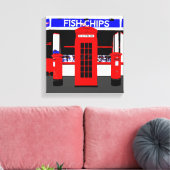 Englische Icons Moderne Kunst umhüllte Leinwand (Insitu (Wohnzimmer))