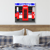 Englische Icons Moderne Kunst umhüllte Leinwand (Insitu (Schlafzimmer))