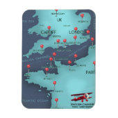 Englische Kanalübersicht Magnet (Vertikal)