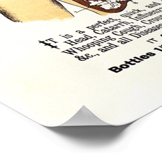 ENGLISCHE KRANKHEIT - KREBS 1910 POSTER (Ecke)